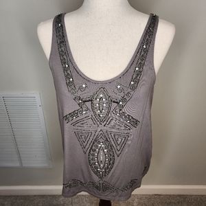 LC Lauren Conrad Beaded Tank Size M